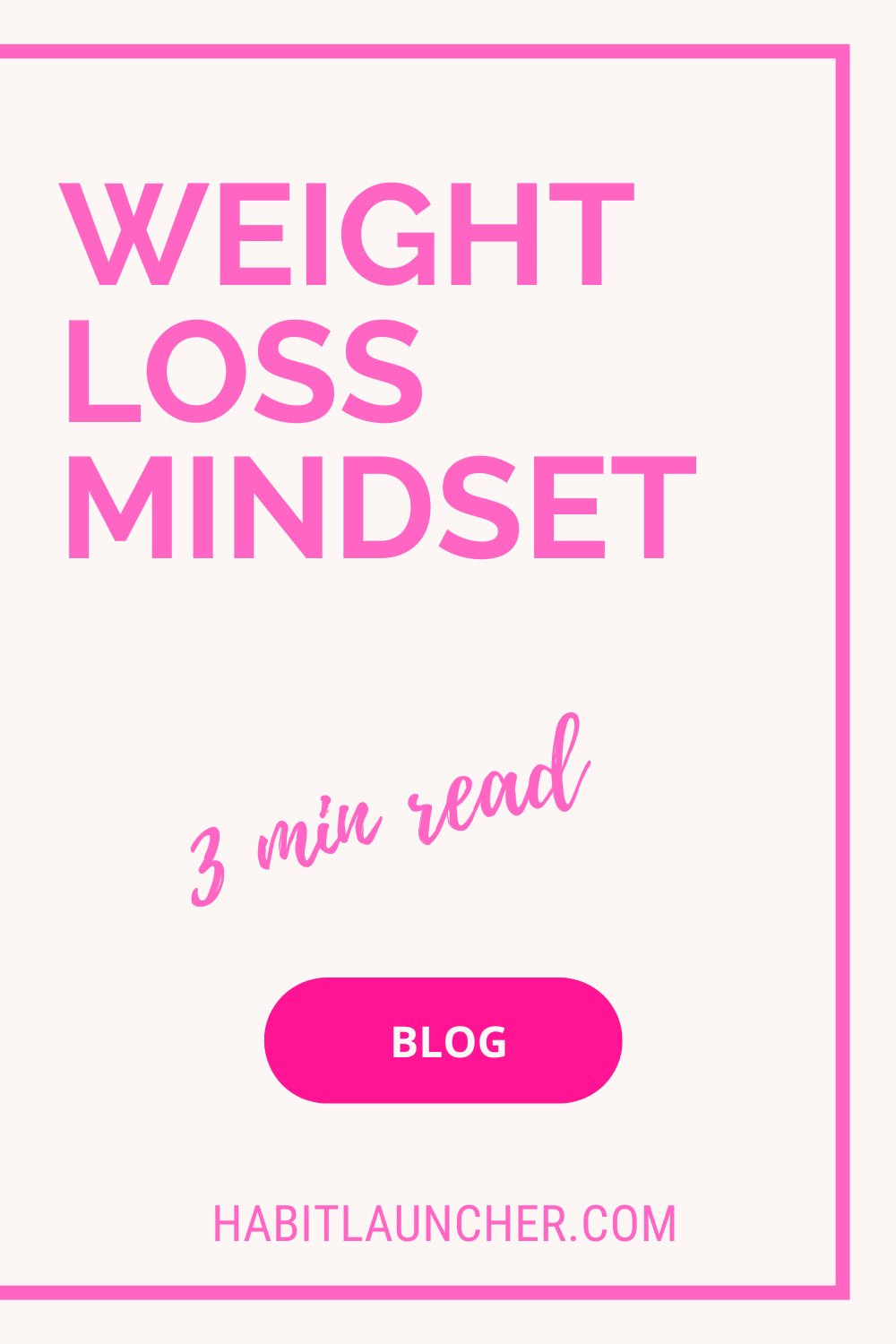 Mindset for weight loss